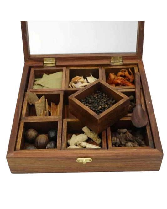 Wooden Masala Box - Masala Dani