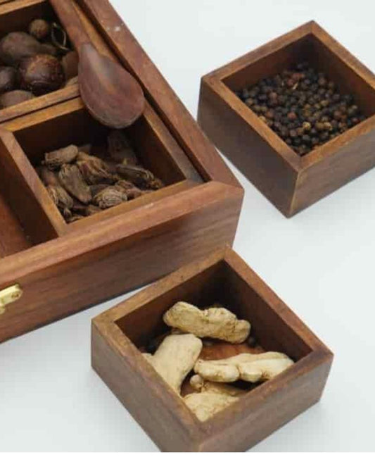 Wooden Masala Box - Masala Dani