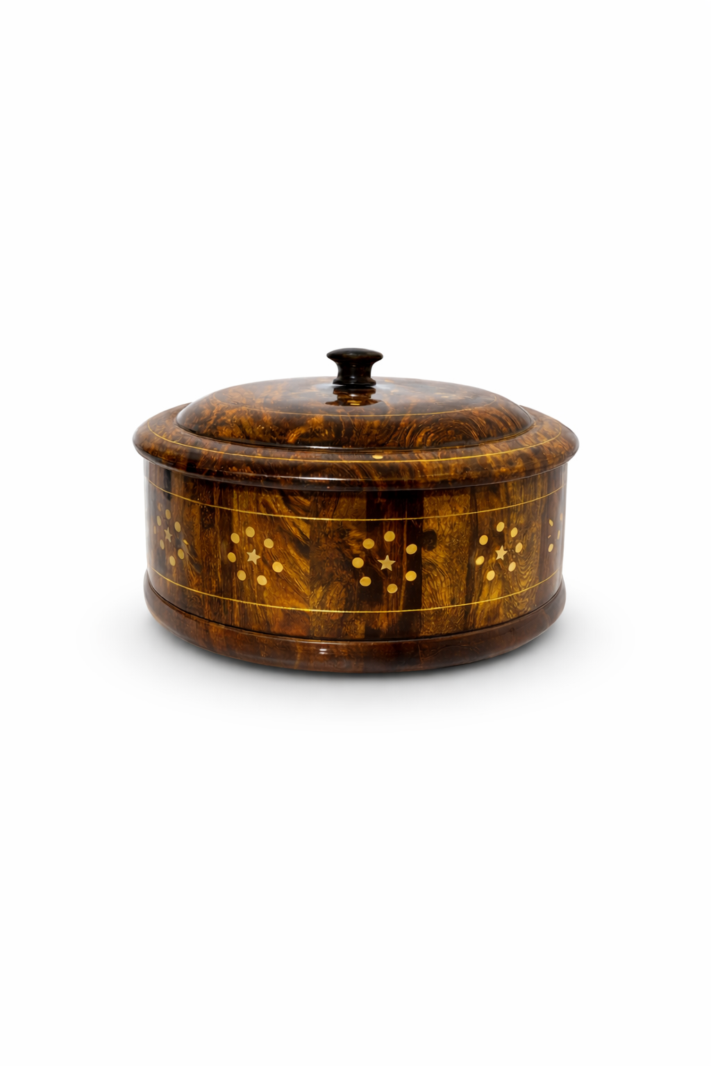 Wooden Hotpot with Steel Bowl - Insulated Food Warmer