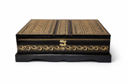 Hand Carved Wooden Quran Box - Premium Islamic Storage