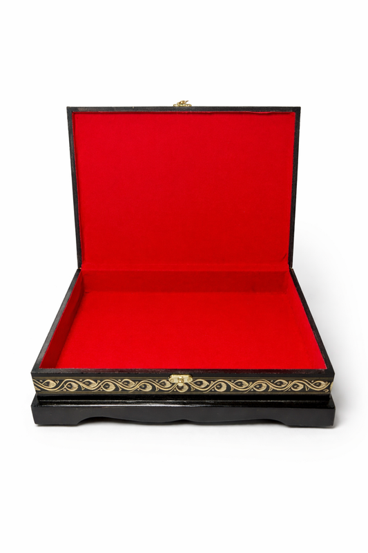 Hand Carved Wooden Quran Box - Premium Islamic Storage