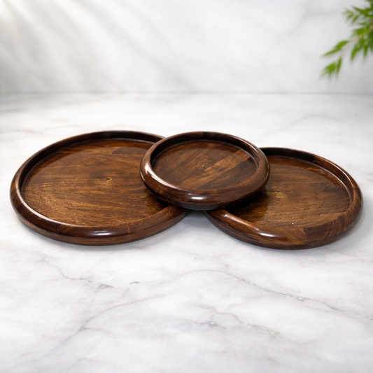 Spanish type Wooden Plate set for Dining